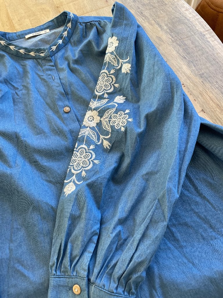 It hippie blouse met borduursel, Kleding | Dames, It hippie, Maat 42/44 (L), Nieuw, Verzenden