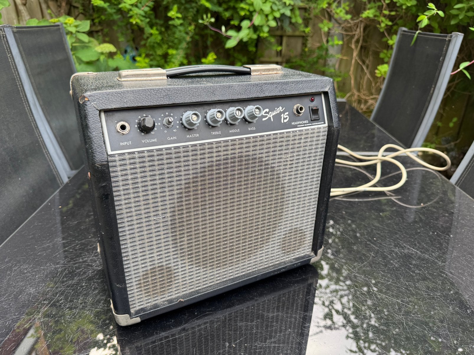 Squier SQ15 Japan versterker, Muziek en Instrumenten, Ophalen of Verzenden, Gebruikt, Minder dan 50 watt