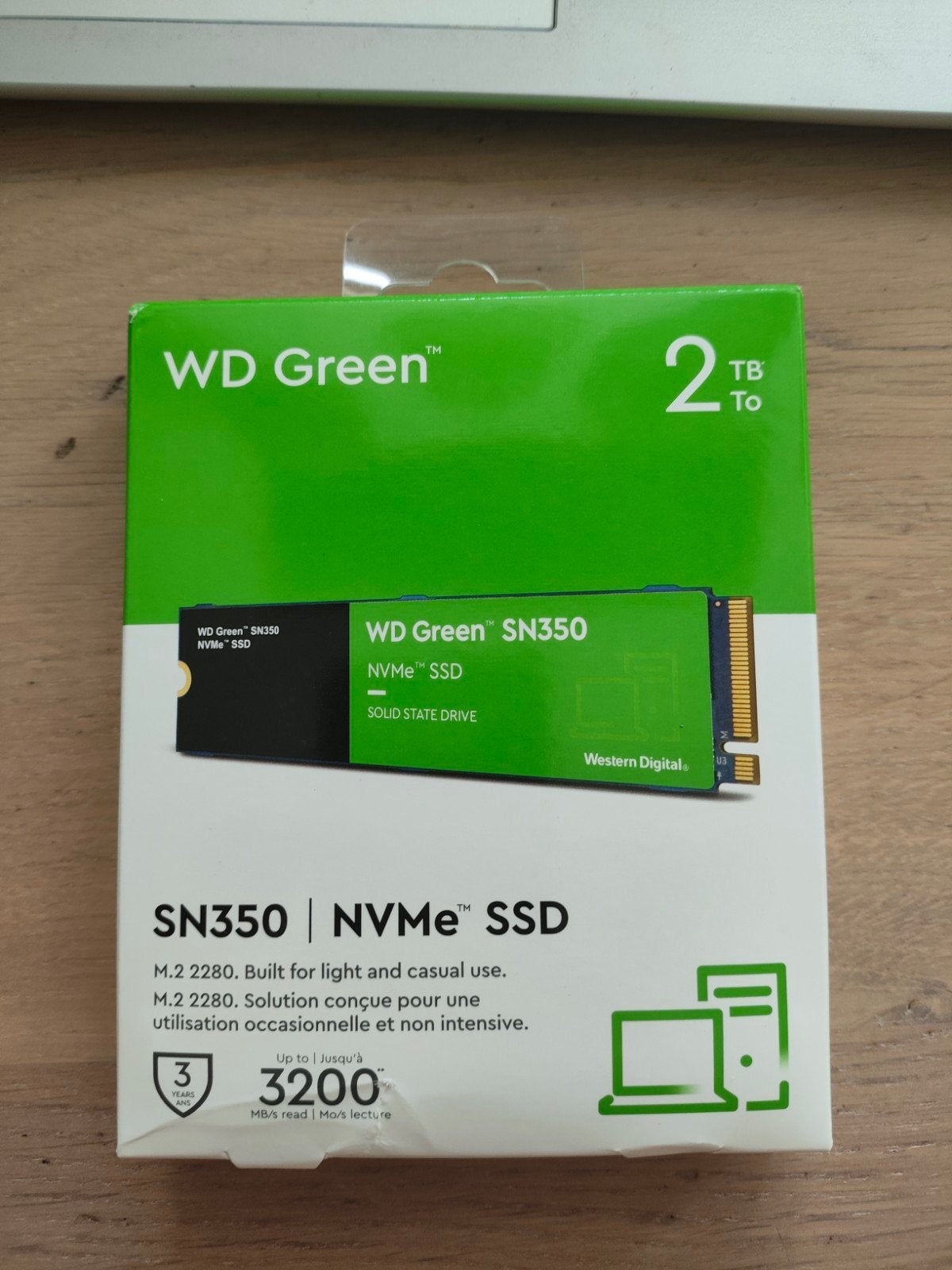 WD Green SN350 NVMe SSD 2TB - Zo goed als nieuw, Computers en Software, Intern, 2TB, Server, Ophalen of Verzenden