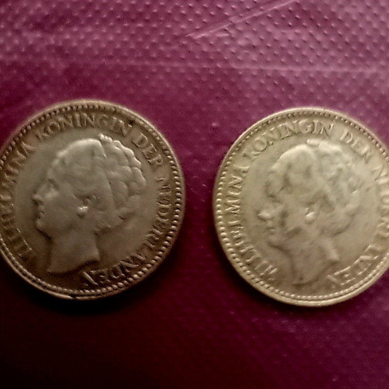 Zilveren halve guldens 1929 en 1930, Ophalen of Verzenden, Koningin Wilhelmina, ½ gulden