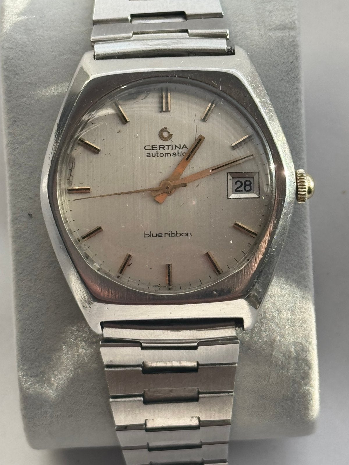 Vintage Certina Blue Ribbon Automatic – Swiss Made –Werkend, Overige merken, Staal, Polshorloge, Met ketting