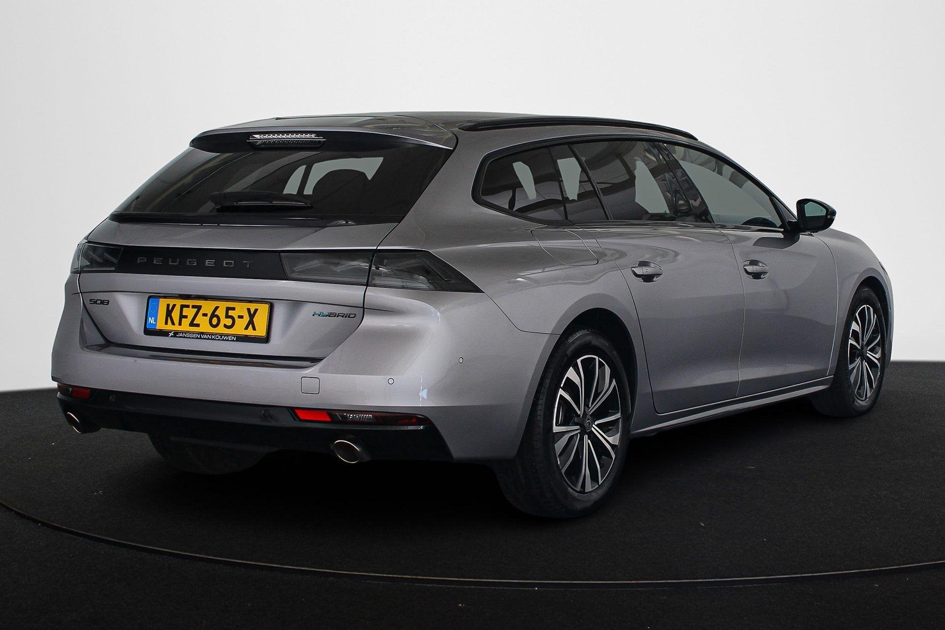 Peugeot 508 SW 1.6 HYbrid 225 Allure Stoelverwaring Elektris, Gebruikt, 4 cilinders, Leder en Stof, Plug-in hybride