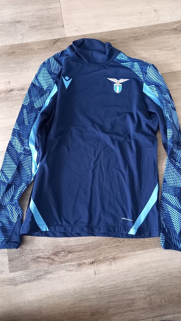 SS Lazio Trainingsshirt Macron Maat S (2022-2023), Maat S, Ophalen of Verzenden, Zo goed als nieuw, Shirt