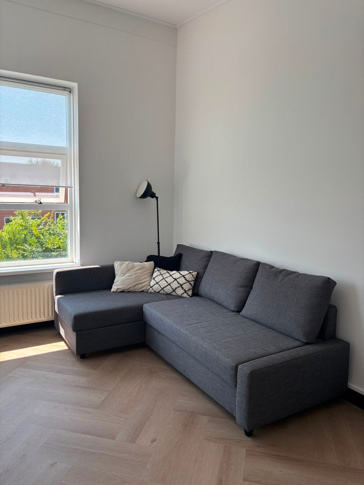 Hoekslaapbank Ikea Friheten grijs, Ophalen, Nieuw