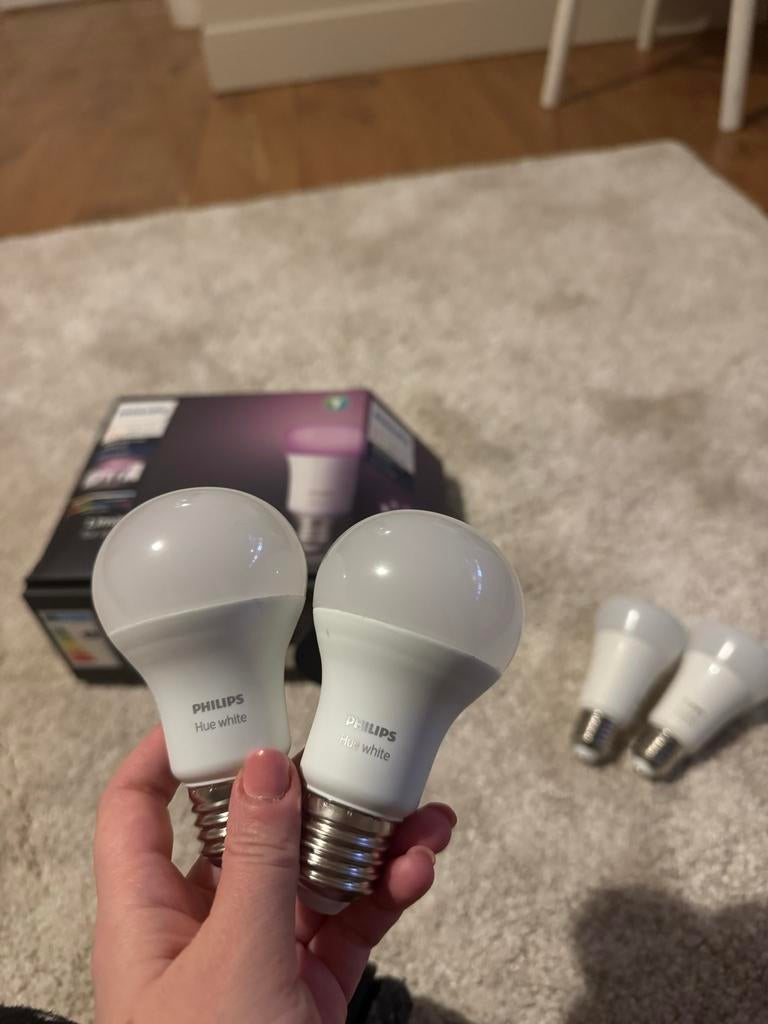 Philips Hue White E27 LED Lampen (2 stuks), Ophalen, Led-lamp, 60 watt of meer, E27 (groot)