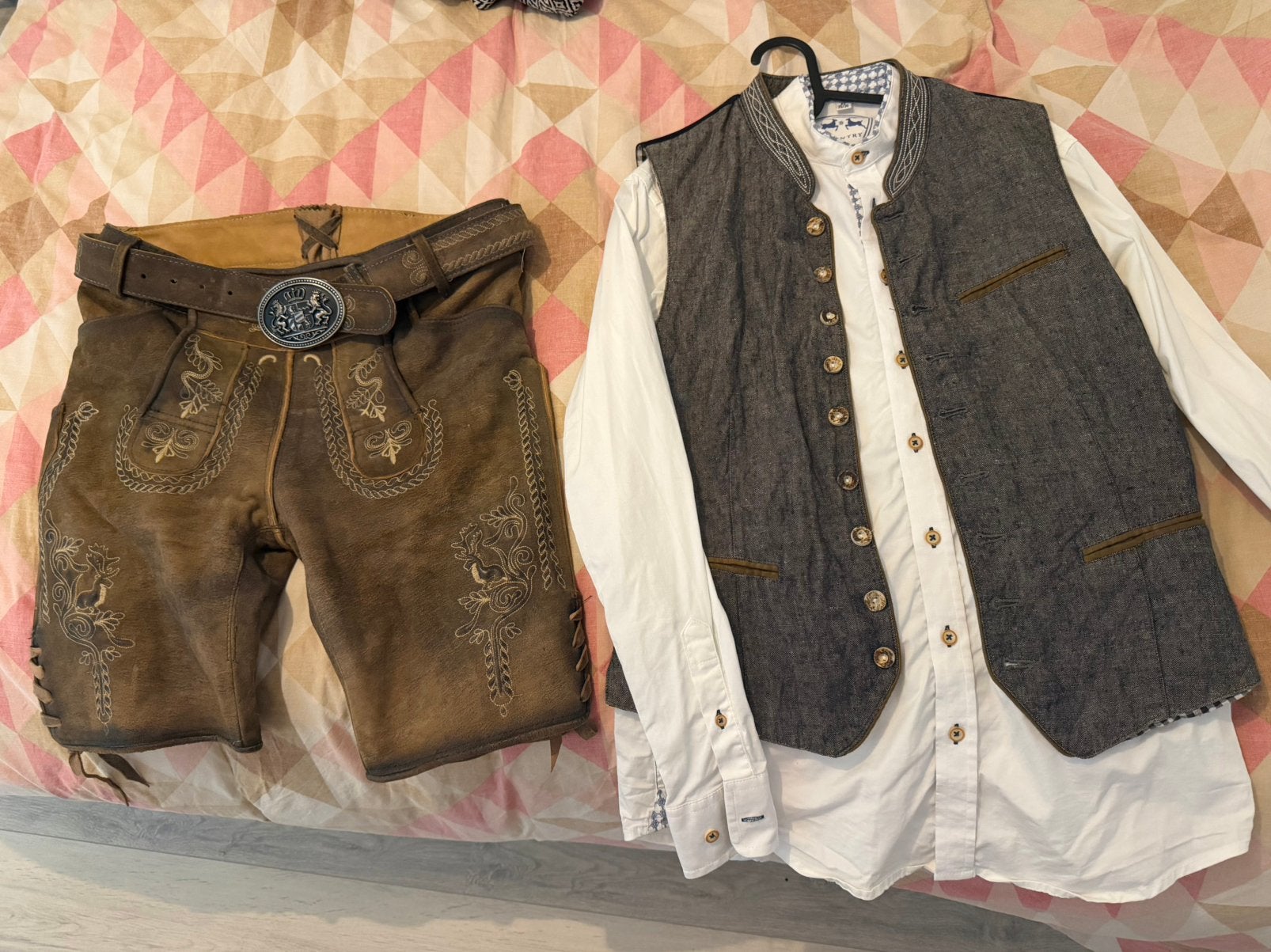 Country maddox lederhosen, Kleding | Heren, Ophalen of Verzenden, Zo goed als nieuw, Maat 46 (S) of kleiner