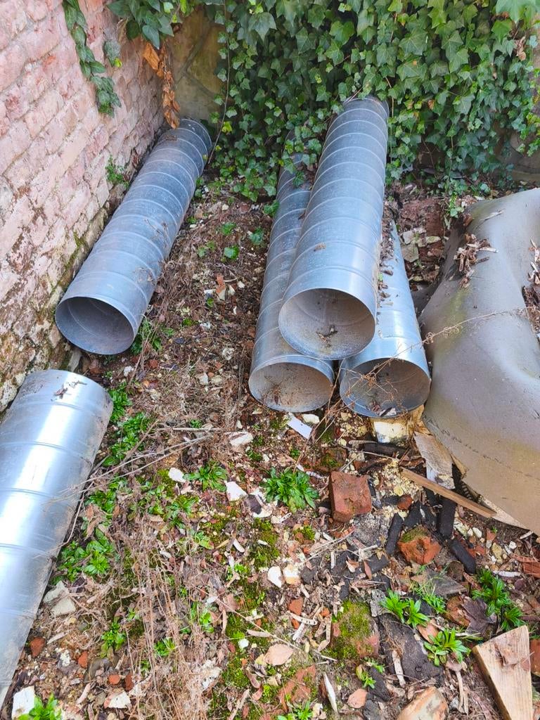 5st Spiraliet buis 250mm diameter, 1,5m lengte, Ophalen, Gebruikt, Ventilator en Afzuiger
