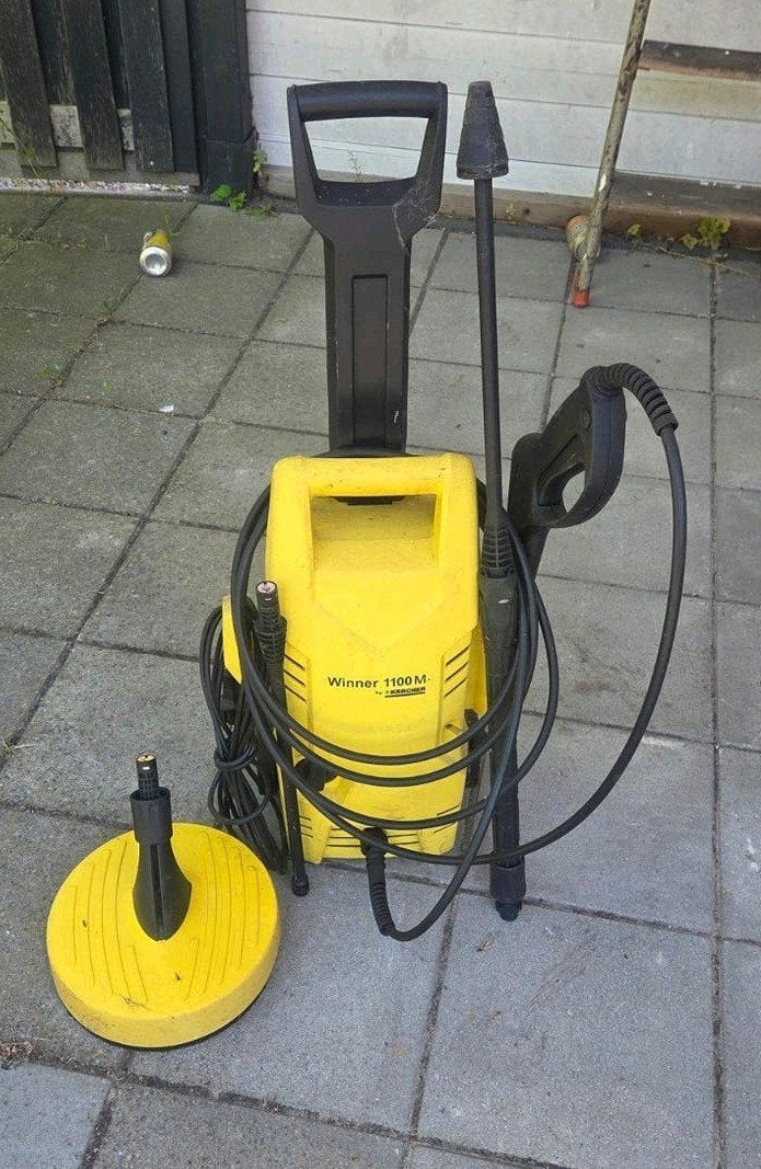 Kärcher Winner 1100 M hogedrukreiniger met terrasreiniger, Tuin en Terras, Hogedrukreinigers, Ophalen, Gebruikt, Elektrisch, Kärcher