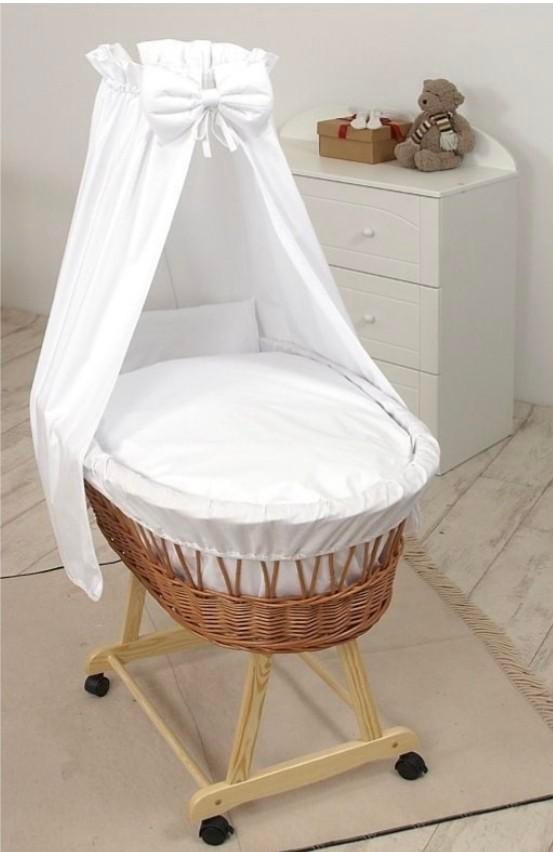 MamaLoes Deluxe Baby Wiegje - Rotan - Zo goed als nieuw, Kinderen en Baby's, Babywiegjes en Ledikanten, Ophalen of Verzenden