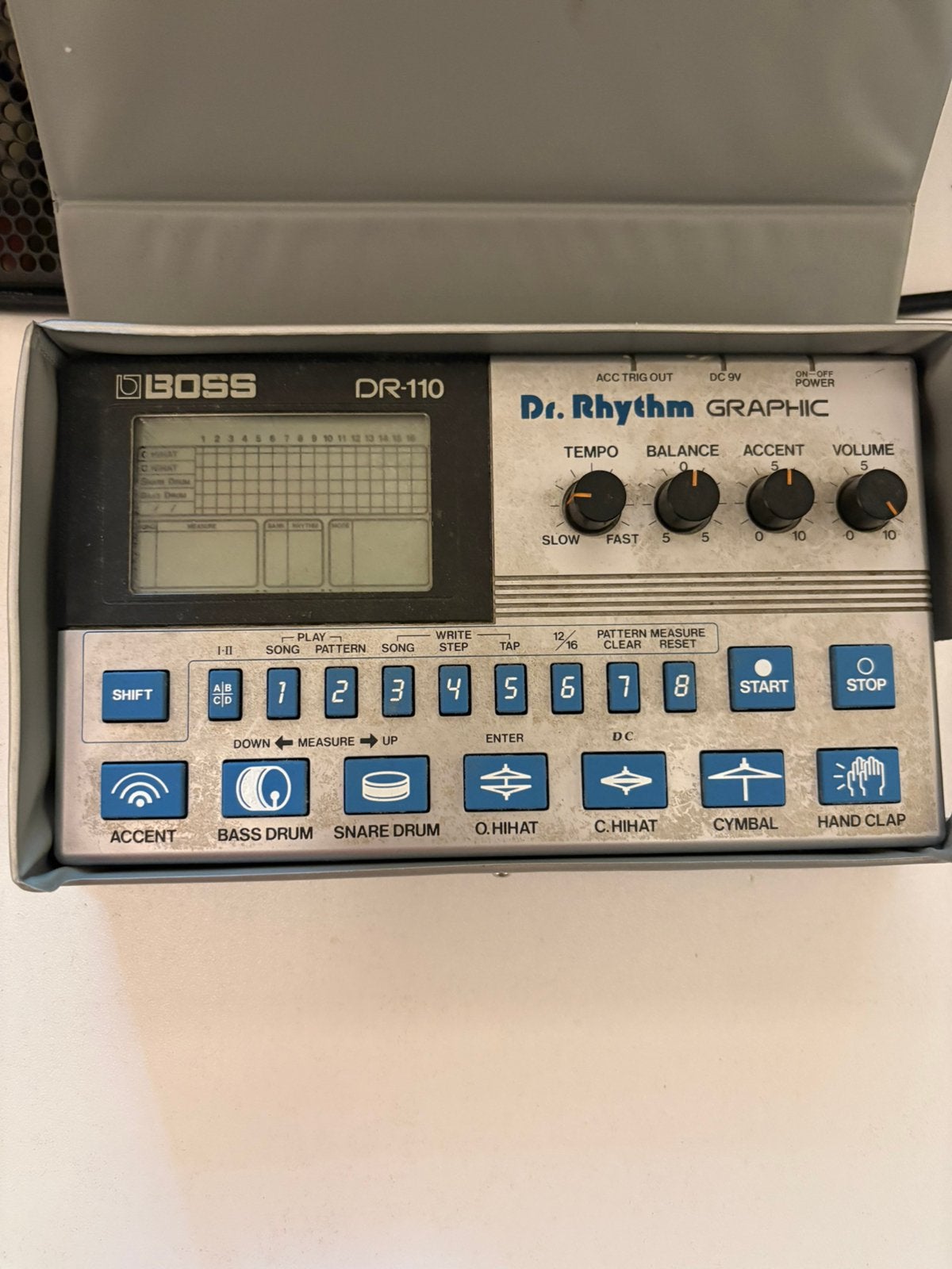 Boss dr110 dr rhythm drumcomputer, Muziek en Instrumenten, Drumcomputers, Ophalen of Verzenden, Zo goed als nieuw, Boss