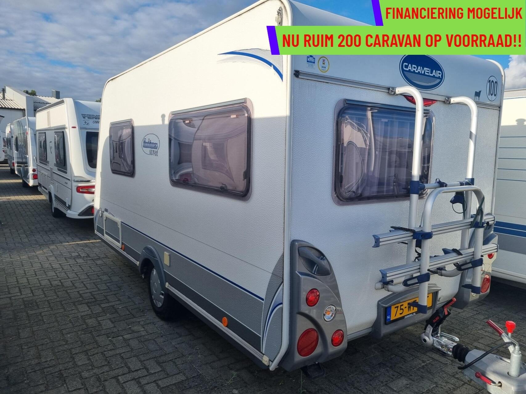 CARAVELAIR ambiance style 420 MOVER + VOORTENT + FRANSBED, Caravans en Kamperen, Caravans, Bedrijf, 750 - 1000 kg, Caravelair