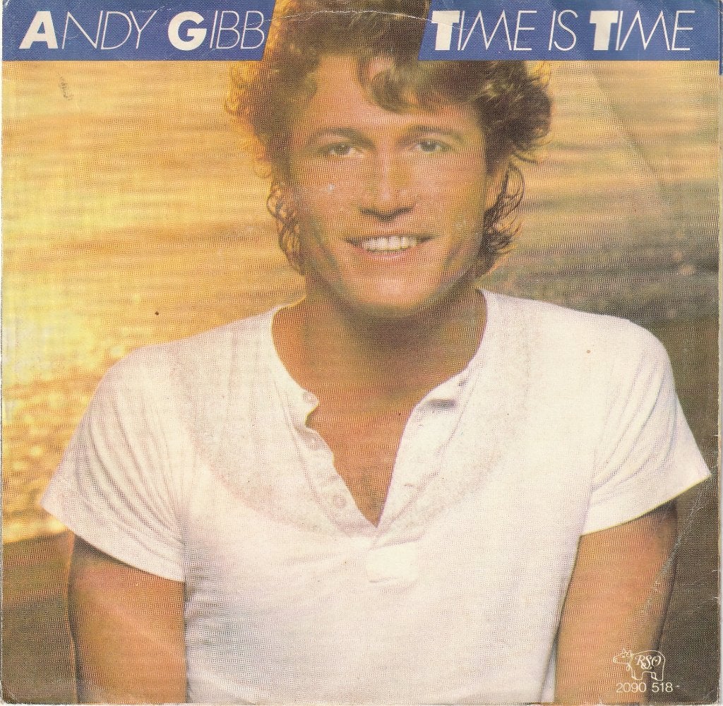 Andy Gibb: Time is time / I go for you, Gebruikt, 7 inch, Ophalen of Verzenden, Fotohoes
