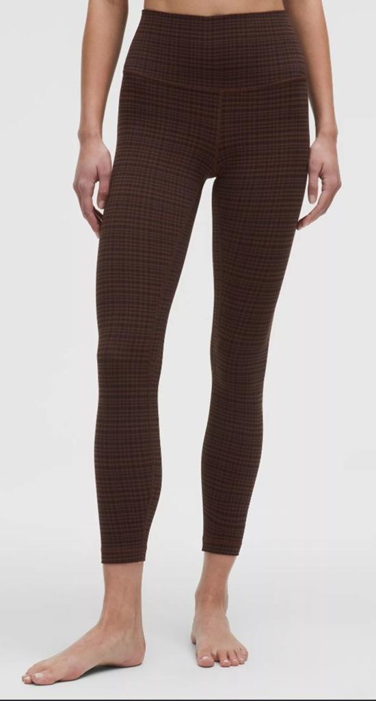 Lululemon Align High-Rise Pant 25" - Maat 6 Cappuccino, Kleding | Dames, Bruin, Ophalen of Verzenden, Zo goed als nieuw, Maat 36 (S)