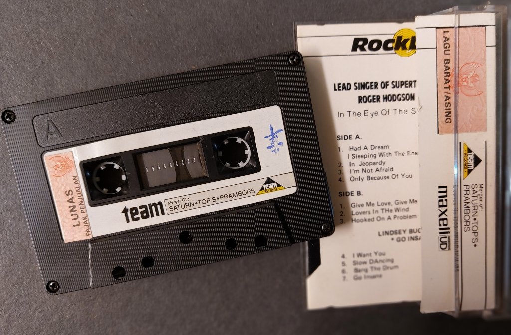 Roger Hodgson CASSETTE Eye of the storm Supertramp Indonesie, Verzenden, 1 bandje, NvT, Voorbespeeld