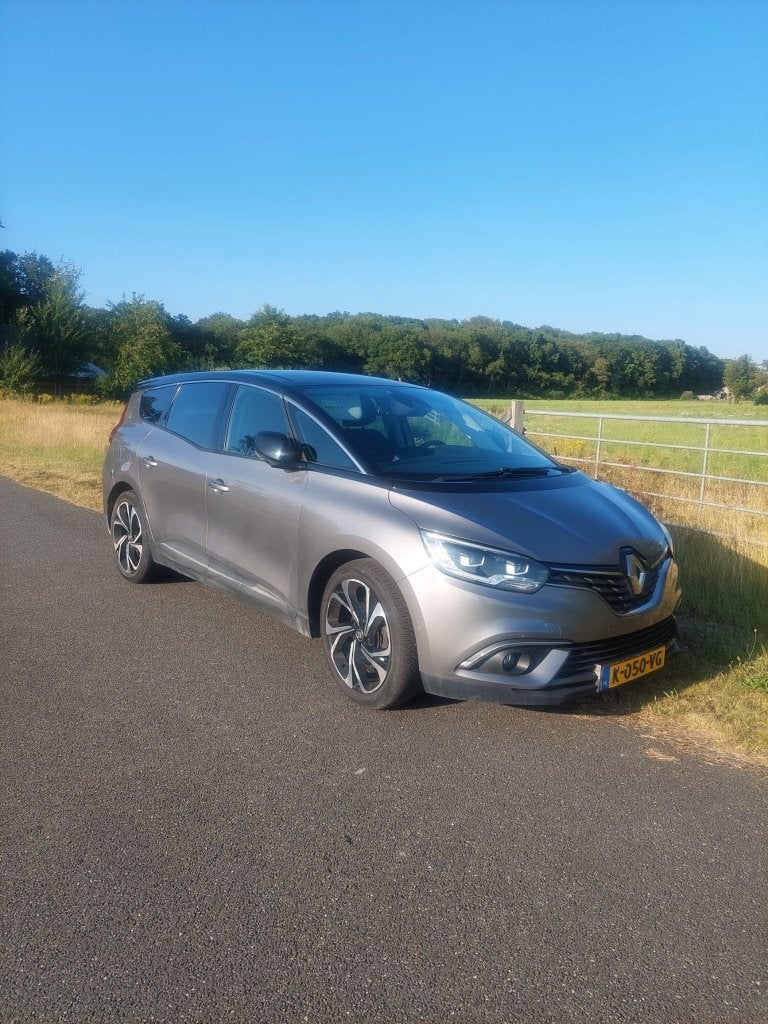 Renault Grand Scenic 1.3 TCe 140pk GPF 7pl. 2019 Grijs, Voorwielaandrijving, Startonderbreker, 1800 kg, Zwart