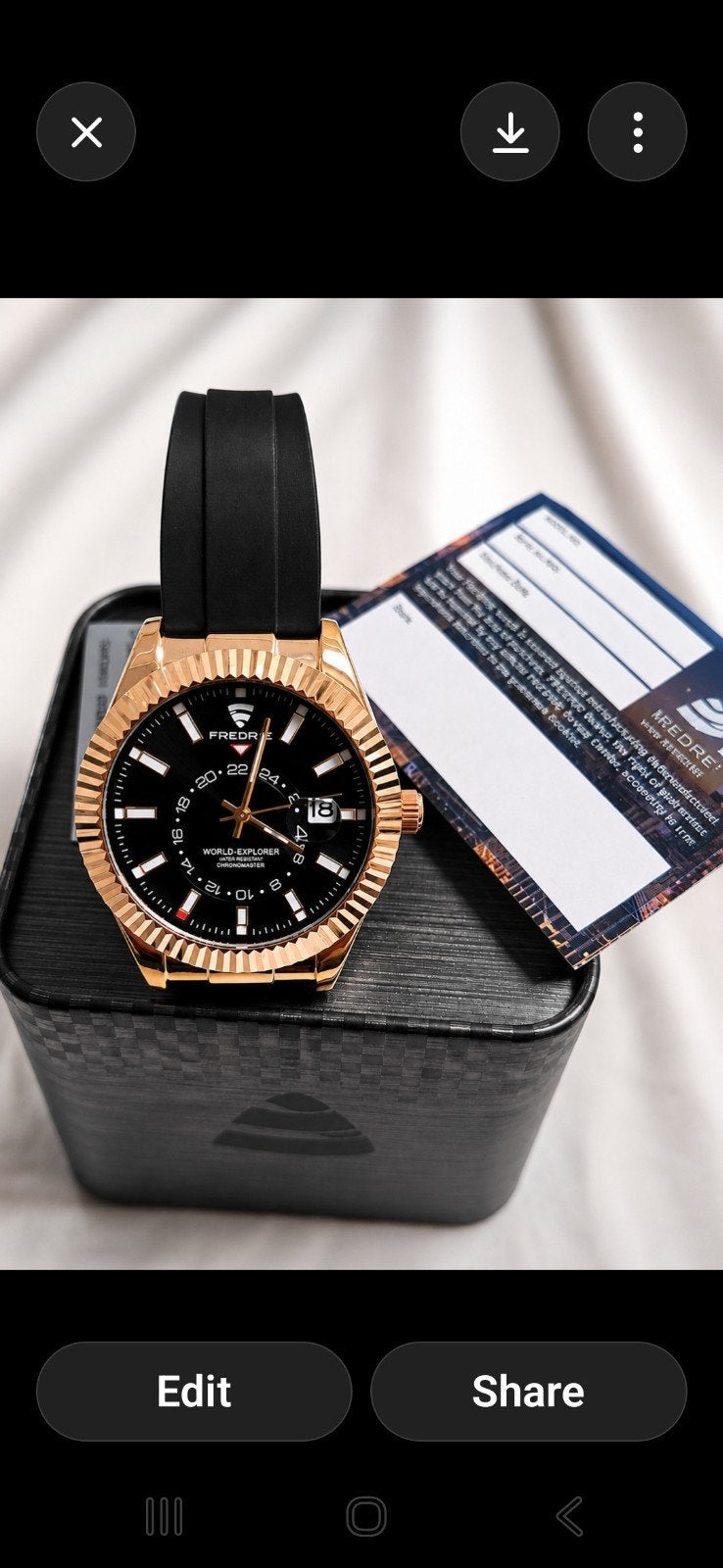 Stijlvol Roségoud Horloge met GMT en Rubberen Band, Overige merken, Overige materialen, Polshorloge, Nieuw