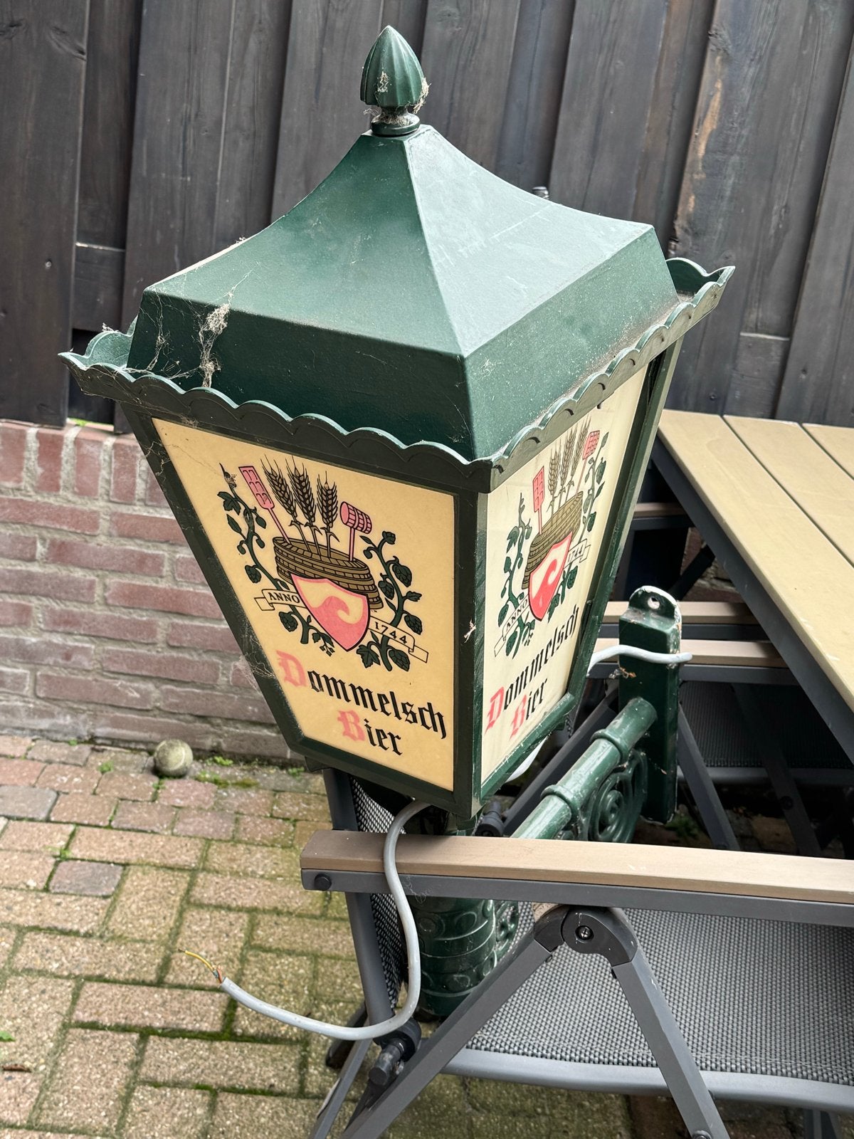 Vintage Dommelsch Bier Reclame Lamp - Uniek Decoratiestuk, Ophalen