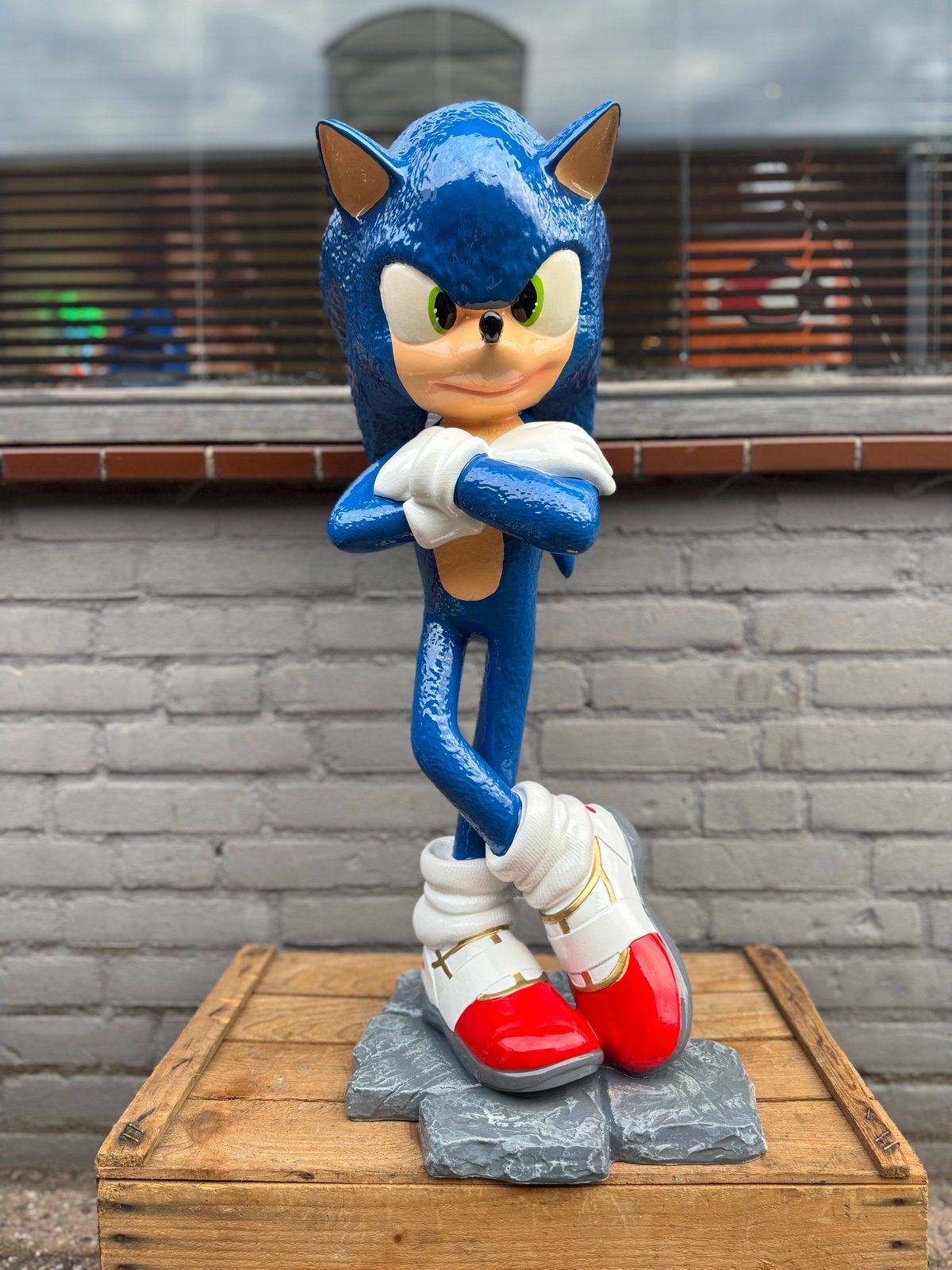 Grote Sonic the Hedgehog Beeld - Perfect voor Fans!, Ophalen of Verzenden, Zo goed als nieuw