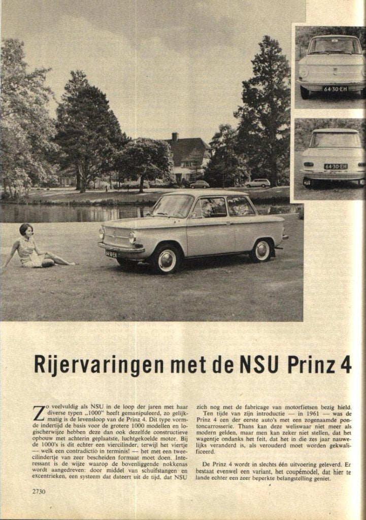Autokampioen test NSU Prinz 4 November 1967, Ophalen of Verzenden, Gelezen, Overige merken