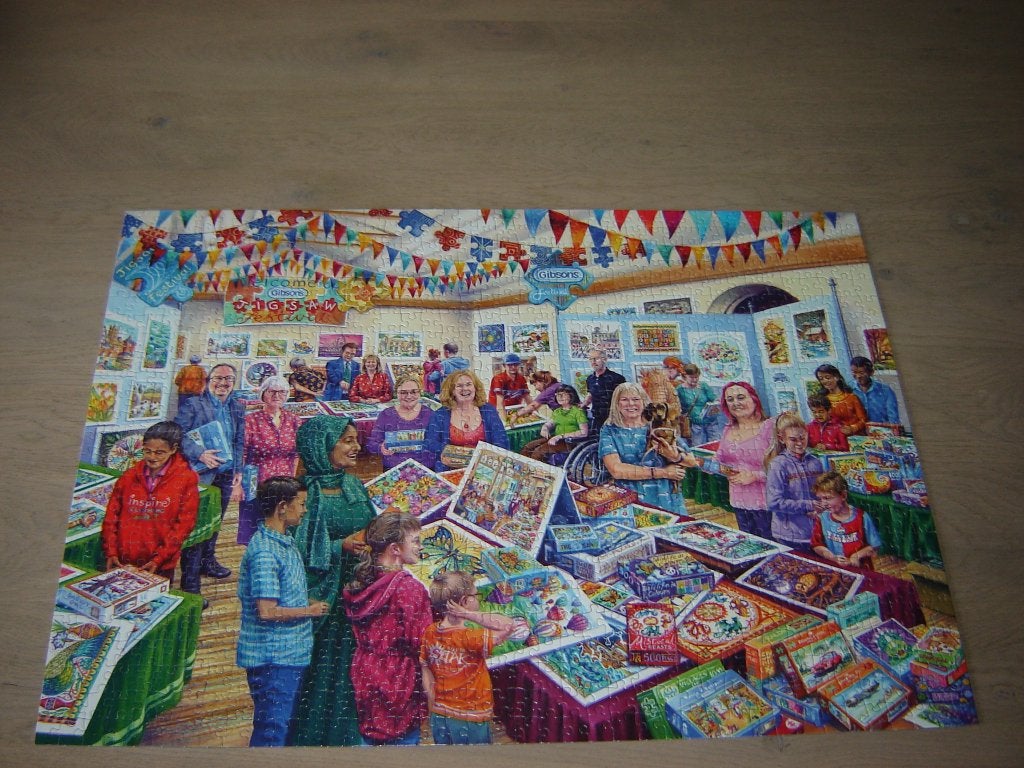 Puzzel Gibsons PUZZLE FESTIVAL 1000 st., Ophalen of Verzenden, 500 t/m 1500 stukjes, Zo goed als nieuw, Legpuzzel