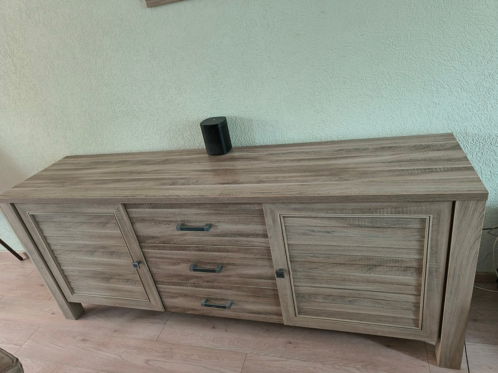 Complete Meubels: Tafel, TV-meubel, Vitrinekasten, Dressoir, Gebruikt, Met deur(en), 150 tot 200 cm, Ophalen of Verzenden