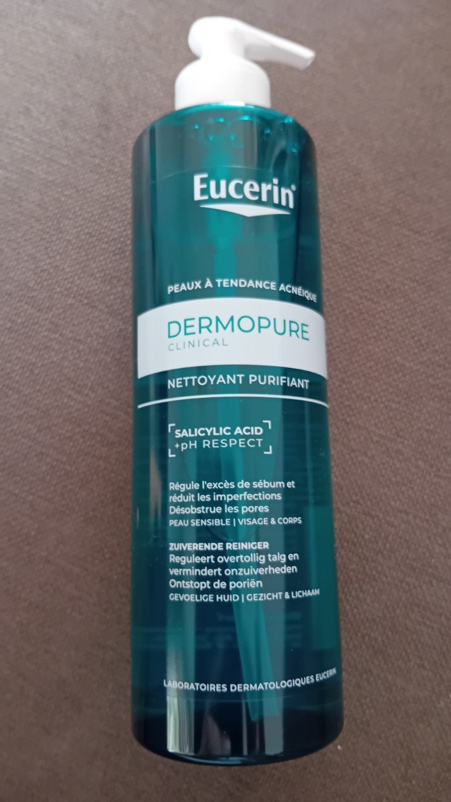Eucerin Dermopure nettoyant purifiant reiniger 400 ml nieuw, Ophalen of Verzenden, Nieuw, Gehele gezicht, Reiniging