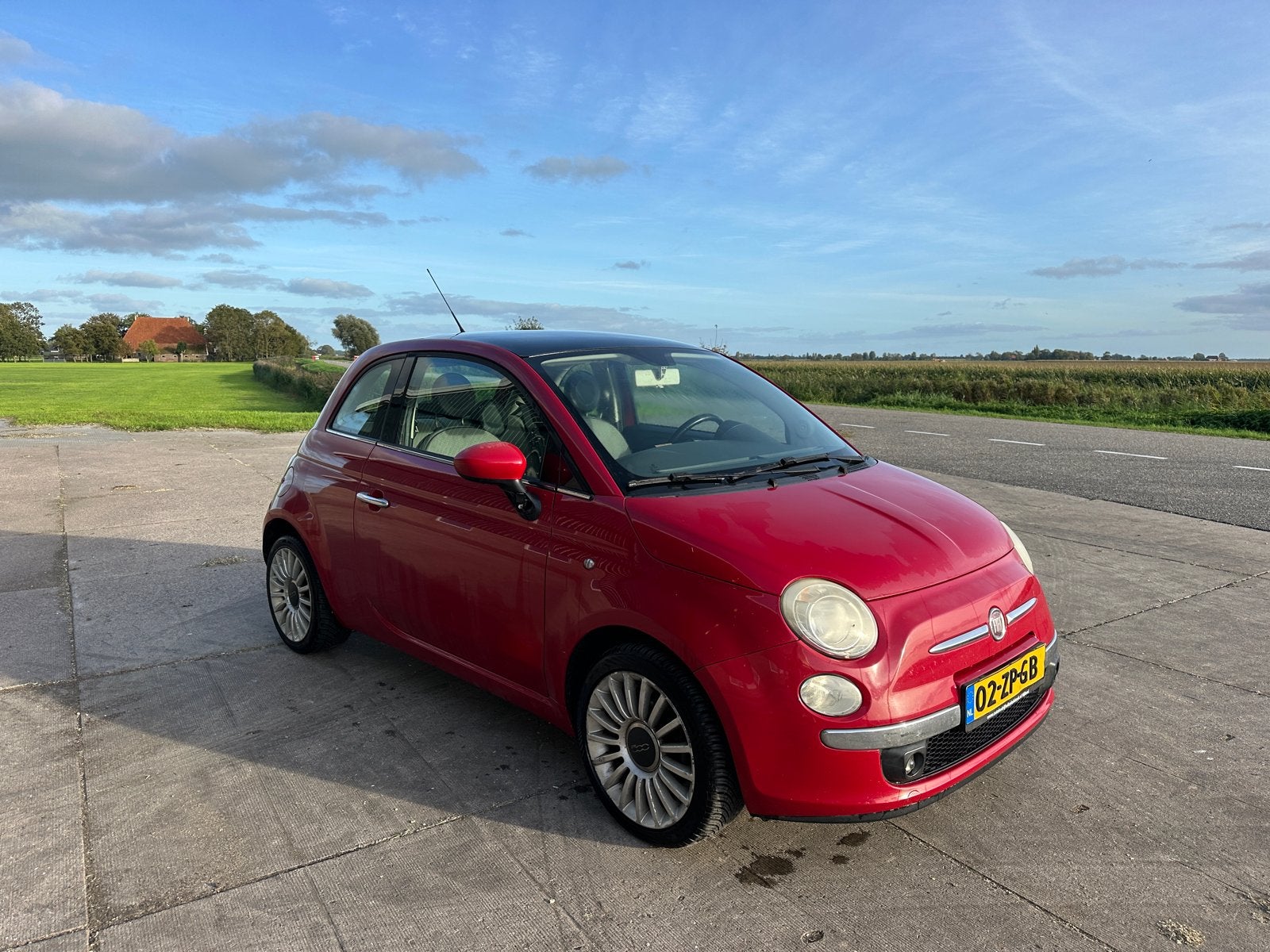 Fiat 500 sport | 1.4 | 16V | 2008 | APK t/m 09/27 | Rood, Auto's, Voorwielaandrijving, Stof, 31 €/maand, 4 cilinders