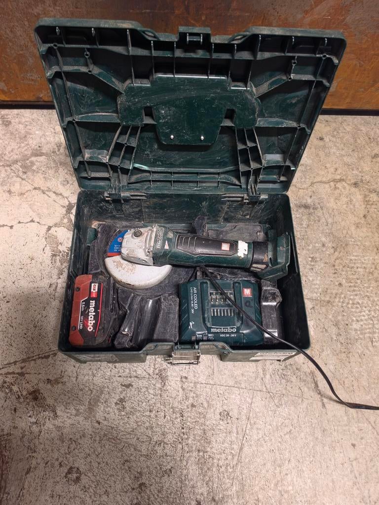 Metabo WPB18LTX BL Quick 125mm accu haakse slijpmachine, Ophalen of Verzenden, Boor- en Schroefmachine