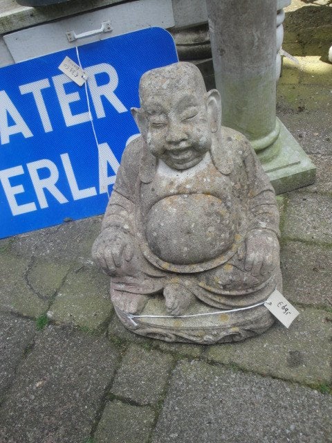 grote betonnen lachende boedha, Tuin en Terras, Ophalen