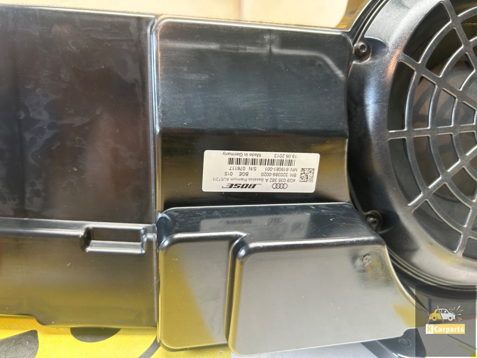Bose lagetonenluidspreker subwoofer Audi A6, S6, RS6 A7, Info@fabrikant.eu, Fabrikantstraat 1
1000 AA  Amsterdam, NL, Fabrikant BV