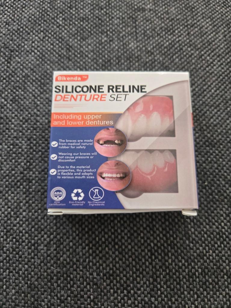 Bikenda Silicone Reline Kunstgebit Set - Boven & Onder, Ophalen of Verzenden