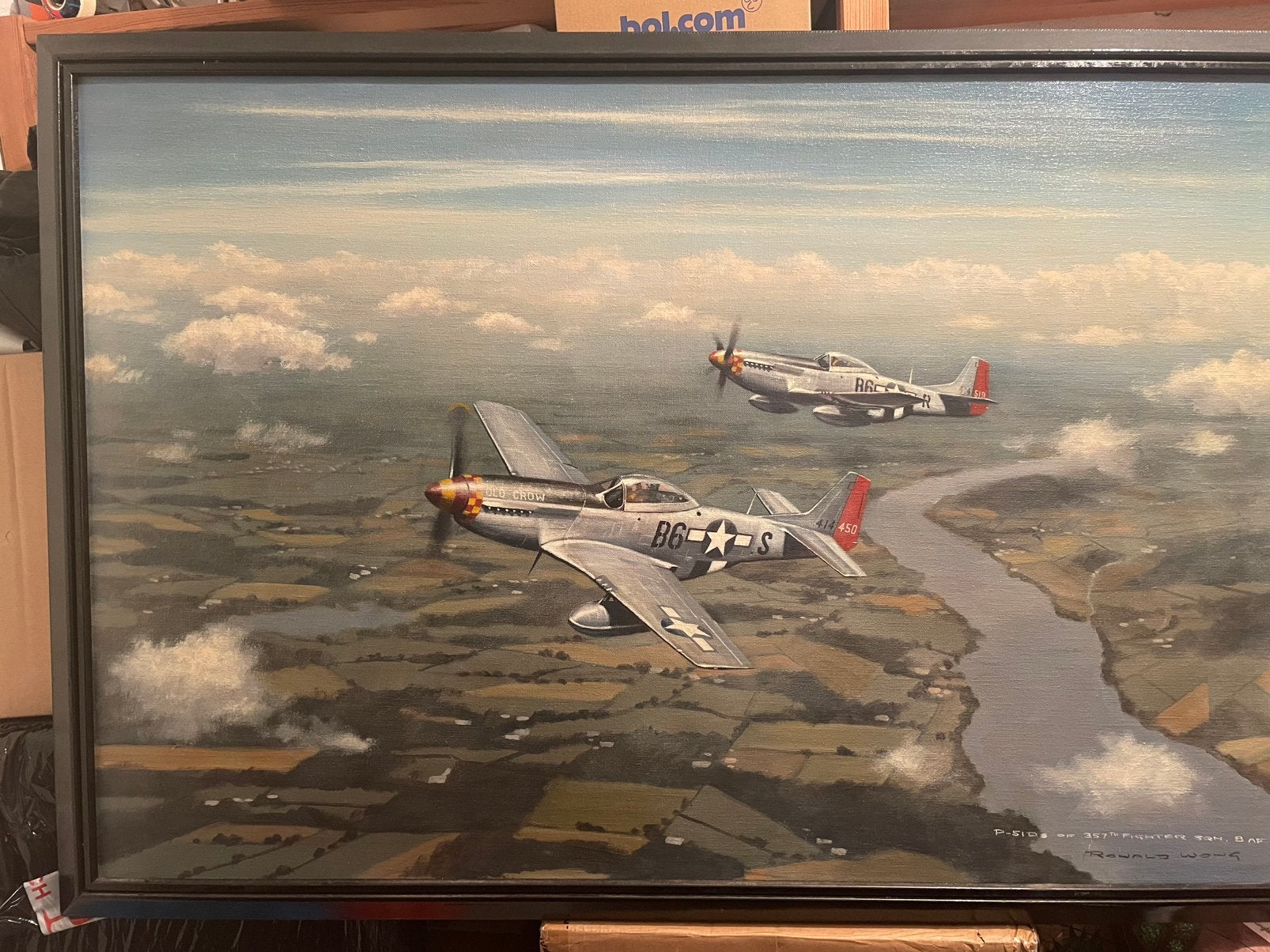 Orginele ronald wong schilderij, Antiek en Kunst, Ophalen