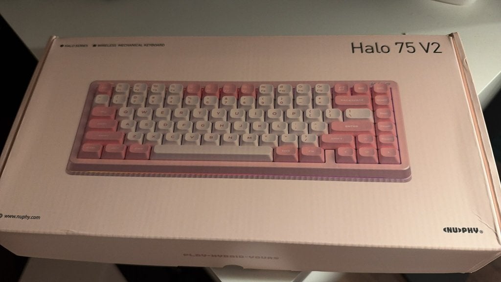 Nuphy Halo 75 V2 kleur (Sakura Fizz) Roze, Computers en Software, NuPhy, Nieuw, Ophalen of Verzenden, Qwerty
