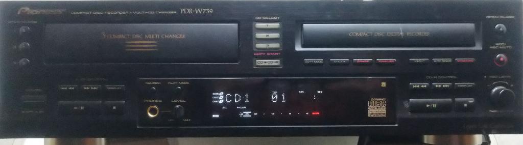 Pioneer Compact Disc Digital Recorder PDR-W739 ter reparatie, Ophalen of Verzenden, Niet werkend, Overige merken, Wisselaar