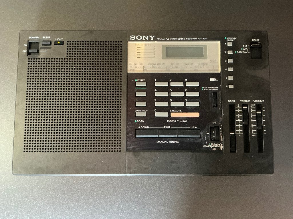 Sony ICF-2001 wereldontvanger, Verzenden, Niet werkend, Wereldontvanger