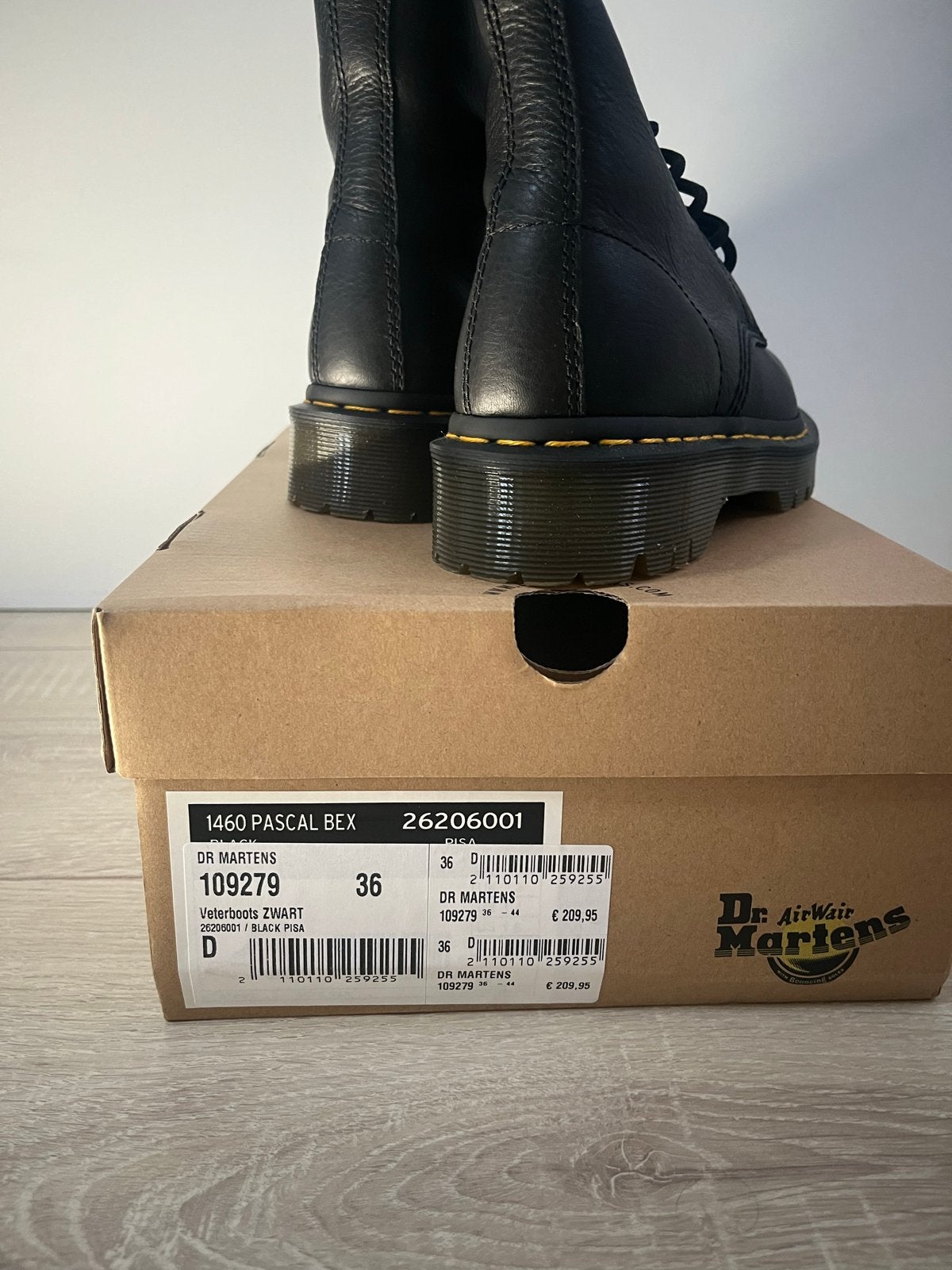 Dr. Martens 1460 Pascal Bex Zwart - Maat 36, Kleding | Dames, Schoenen, Ophalen, Zwart, Lage of Enkellaarzen, Nieuw
