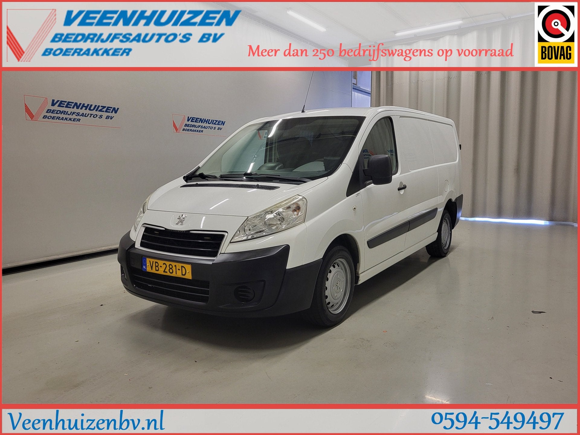 Peugeot Expert 2.0HDI L2/H1 Trekhaak Apk tot 24-2-2027!, Euro 5, Gebruikt, 4 cilinders, 2000 kg