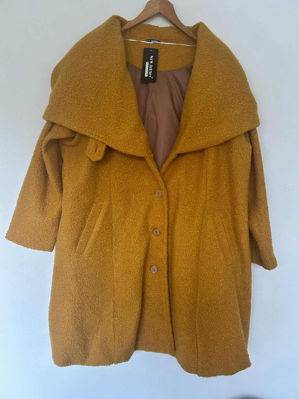 Nieuwe New Jersey Fashion Winterjas -maat 52, Ophalen of Verzenden, Nieuw, Geel, Jas of Mantel