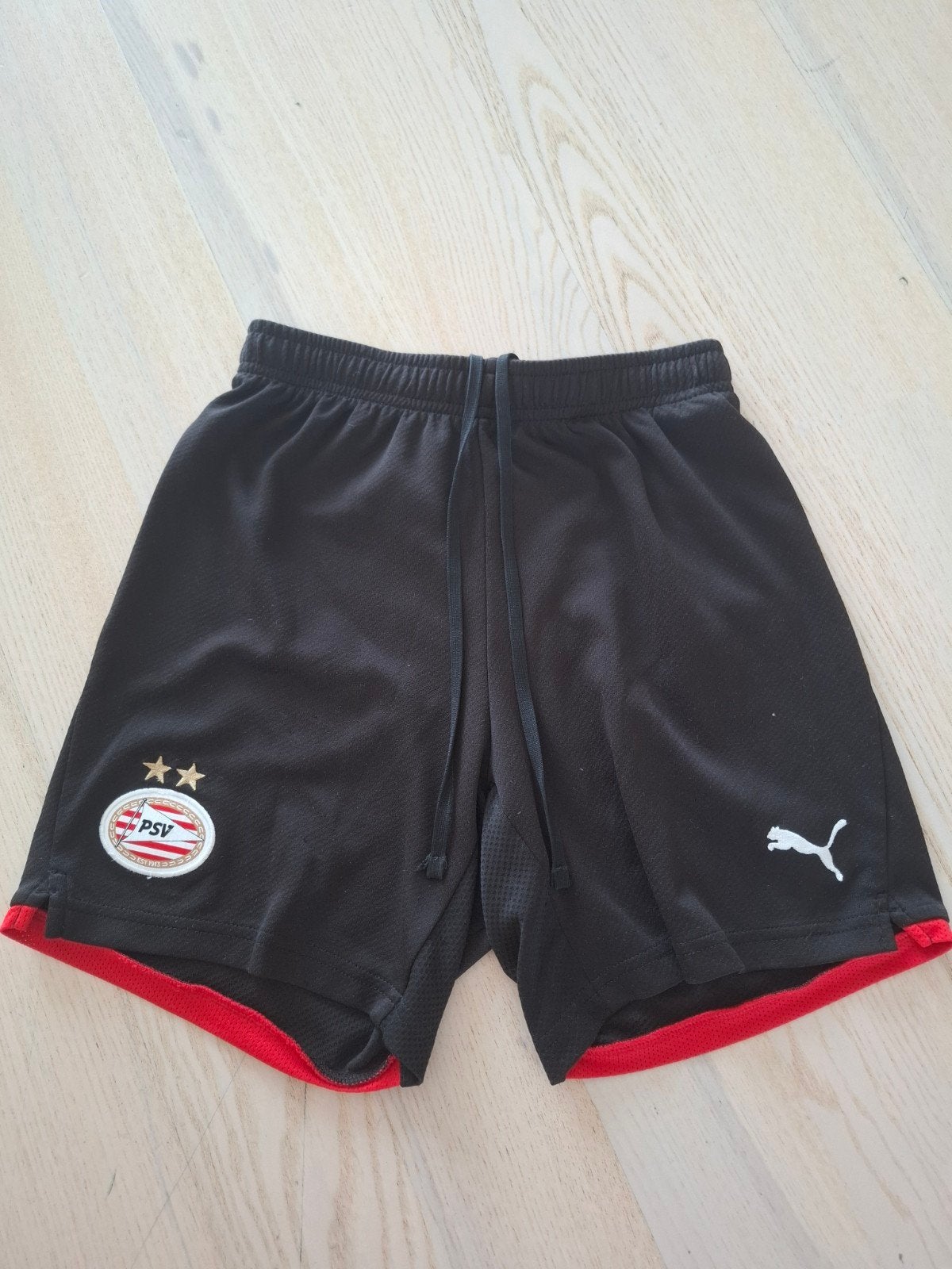 PSV Puma voetbalbroekje maat 152, Zwart, Ophalen of Verzenden, Zo goed als nieuw, Voetbal