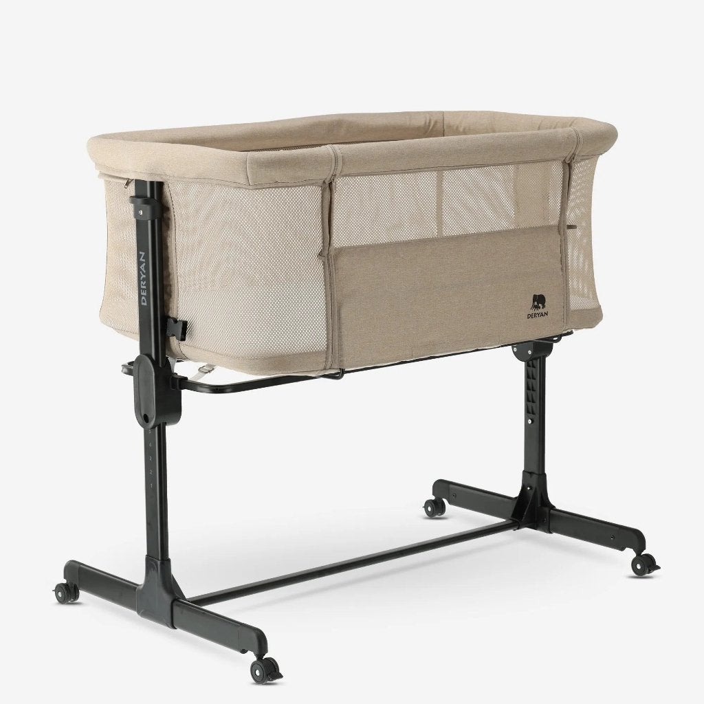 DERYAN Snoozy co-sleeper Sand Melange | Met matras