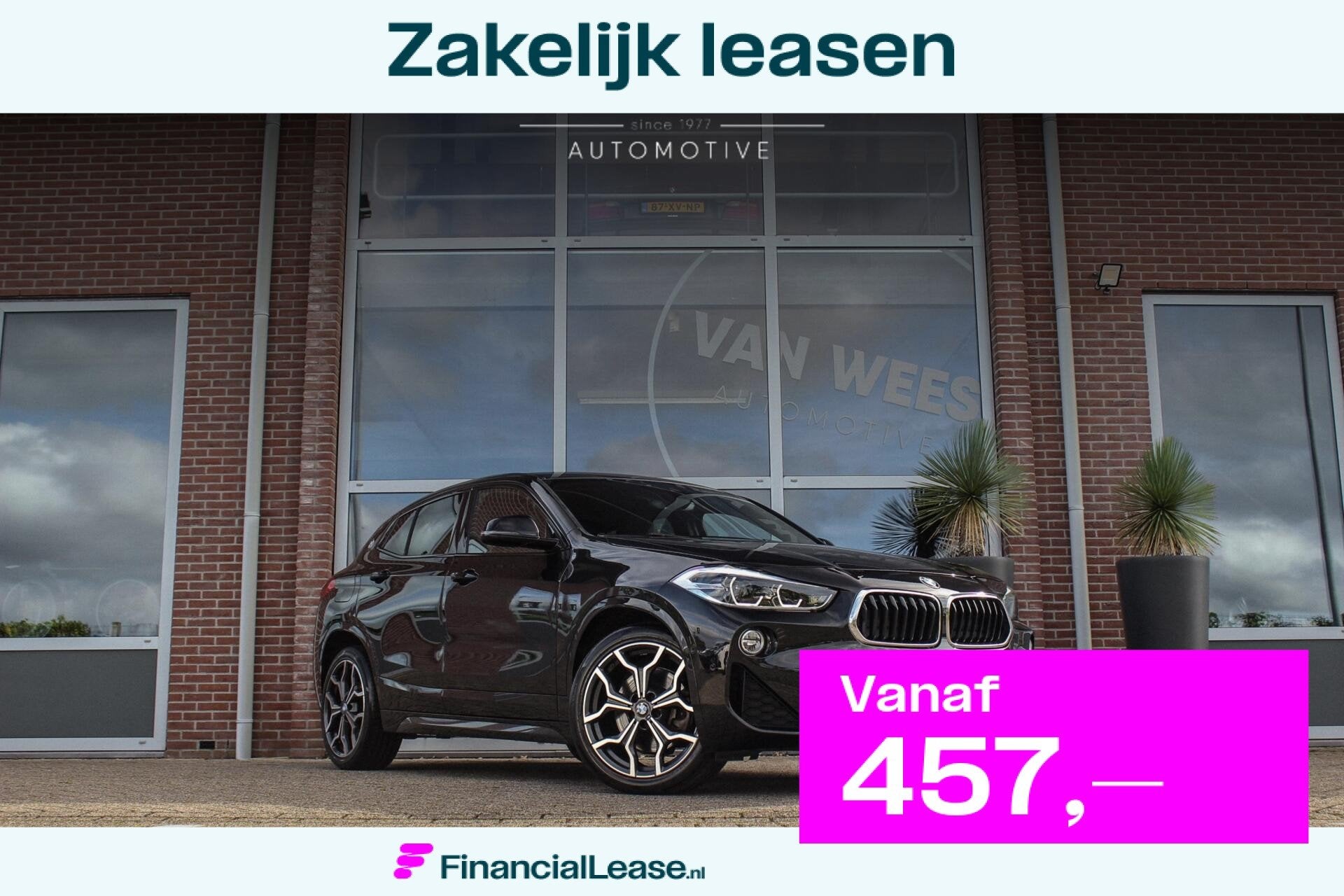 BMW X2 sDrive20i High Executive Edition | M-sport | Driving, 1998 cc, 1435 kg, Leder en Stof, Zwart