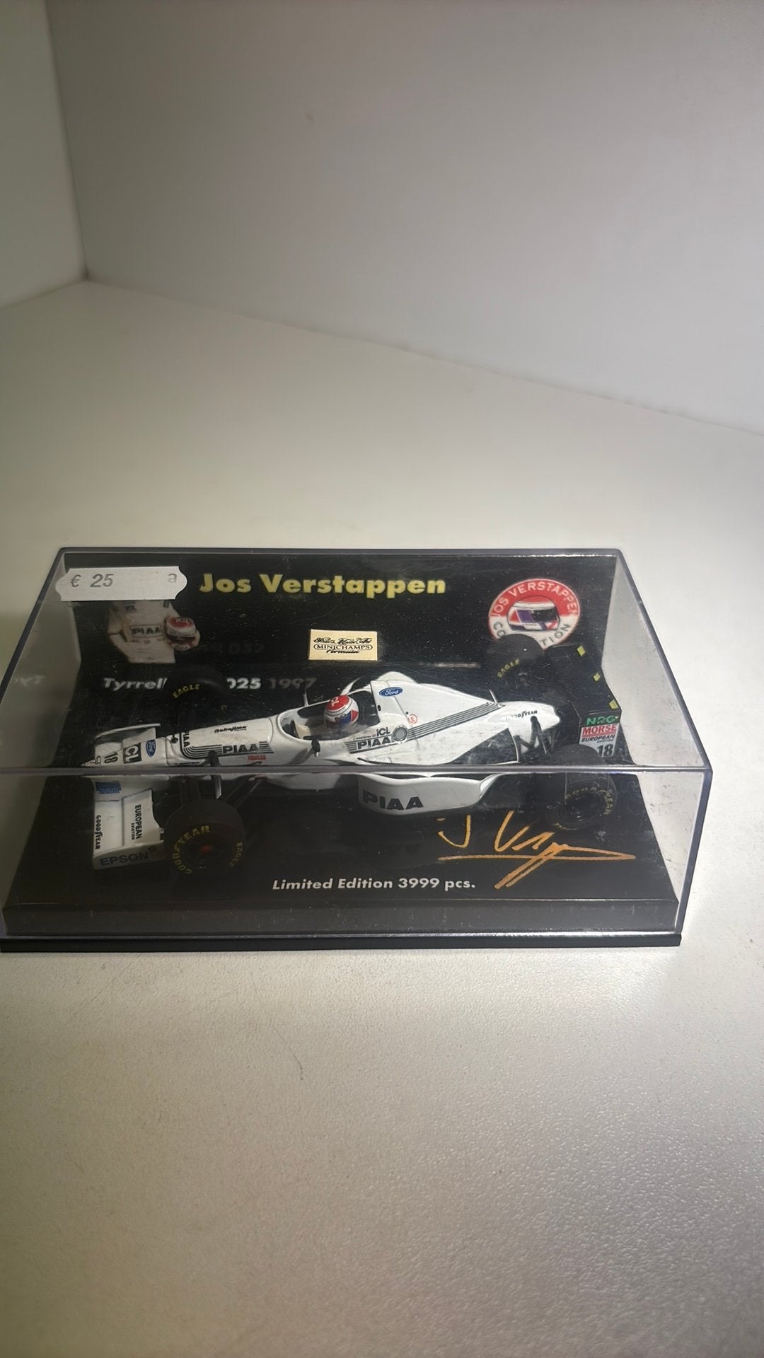 F1 tyrrell ford 025 j.Verstappen minichamps 1.43, Auto, Ophalen of Verzenden, MiniChamps, A