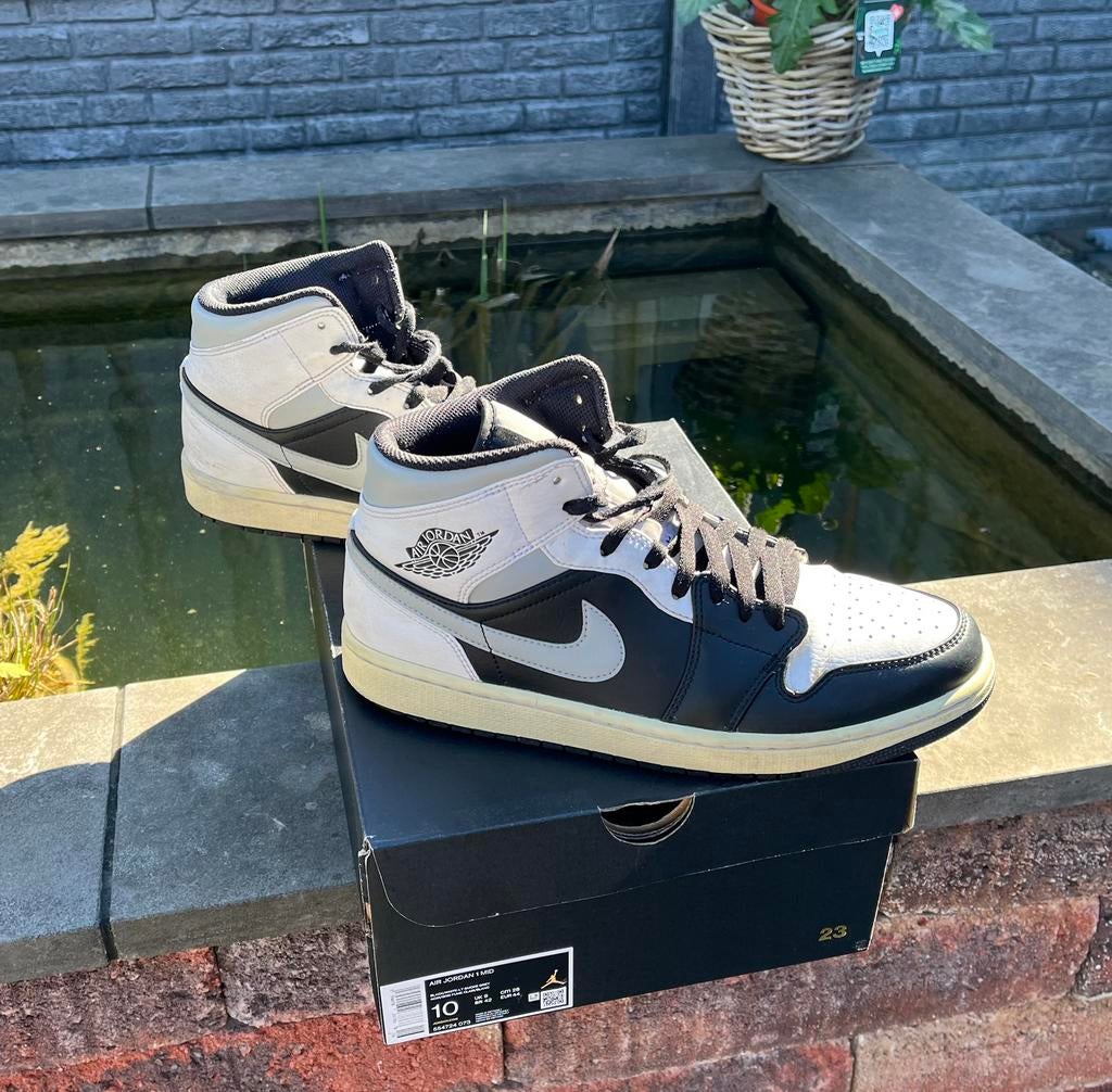 Orginele Nike air jordan 1 ‘mid shadow’, Zwart, Ophalen of Verzenden, Sneakers of Gympen, Gedragen