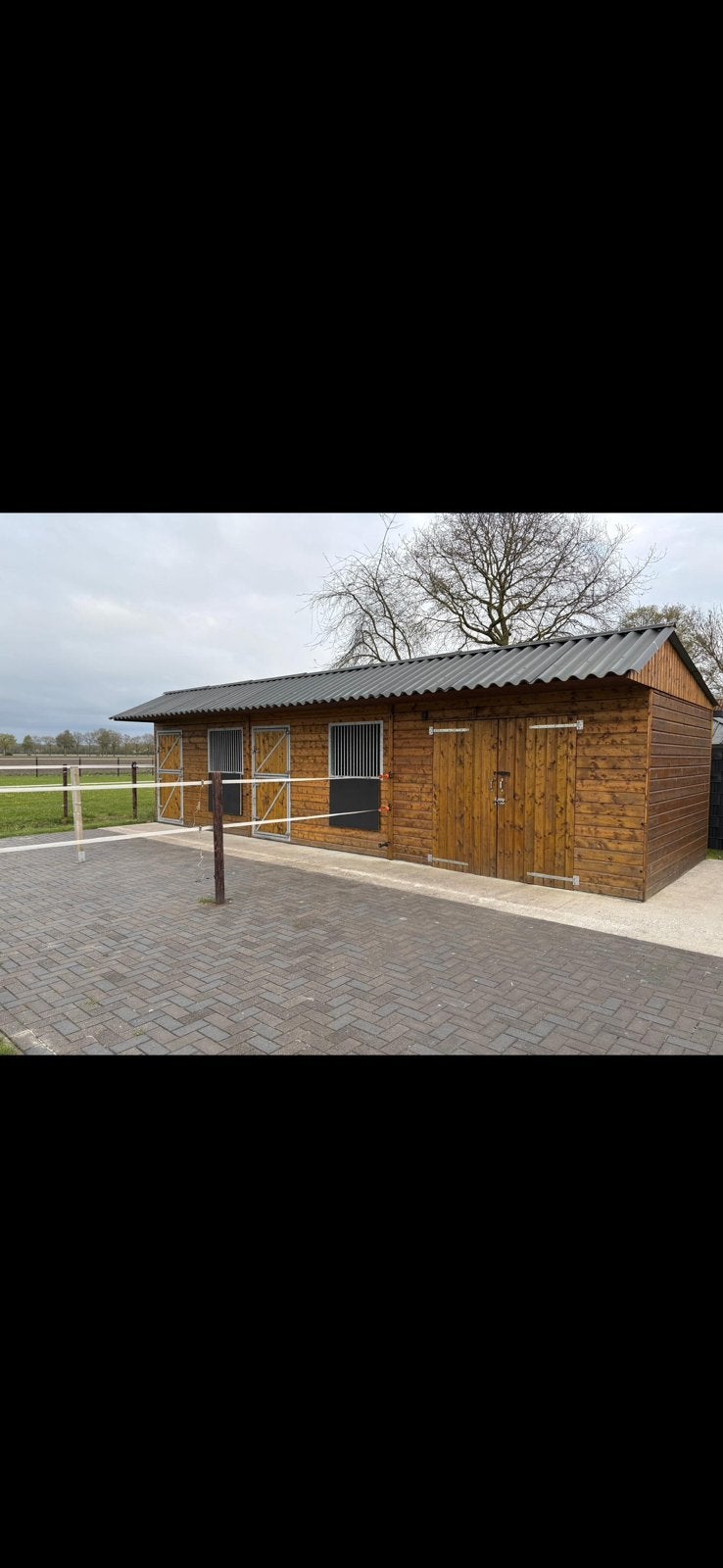 paardenstalling doe het zelf stal, Weidegang, 2 of 3 paarden of pony's