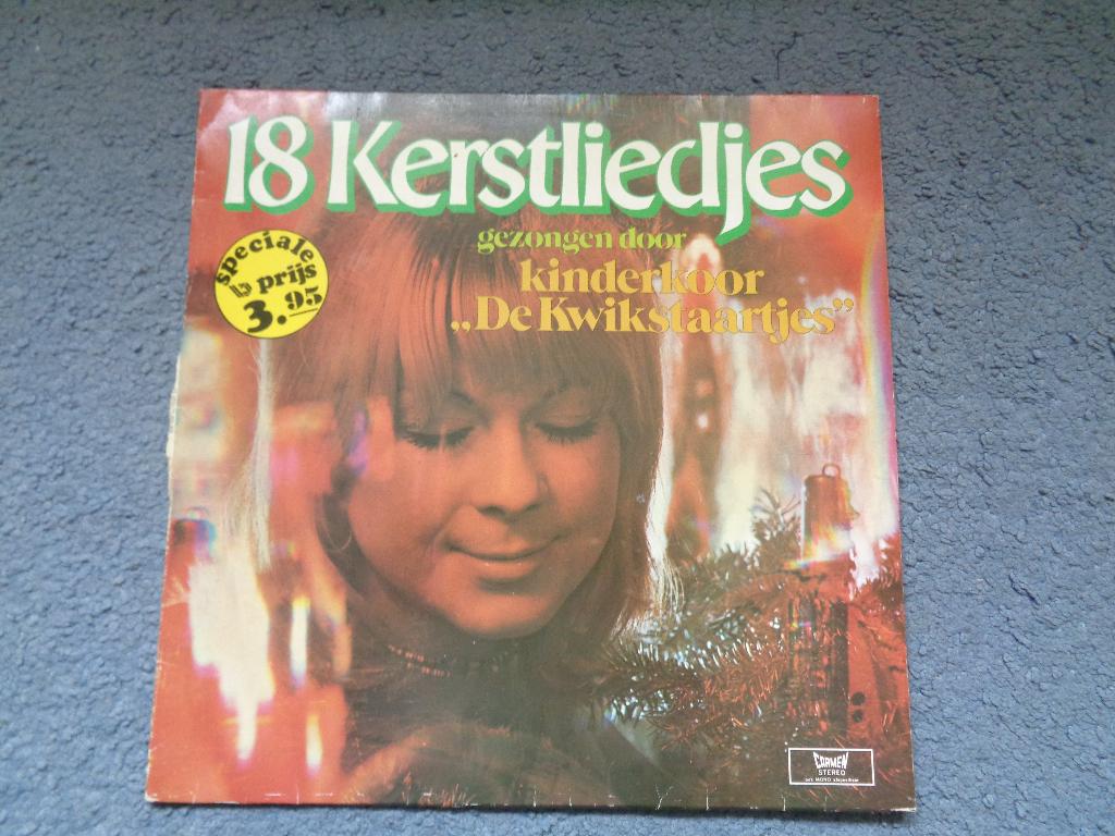 LP: 18 kerstliedjes kinderkoor “de kwikstaartjes”, Ophalen of Verzenden, Gebruikt, Muziek