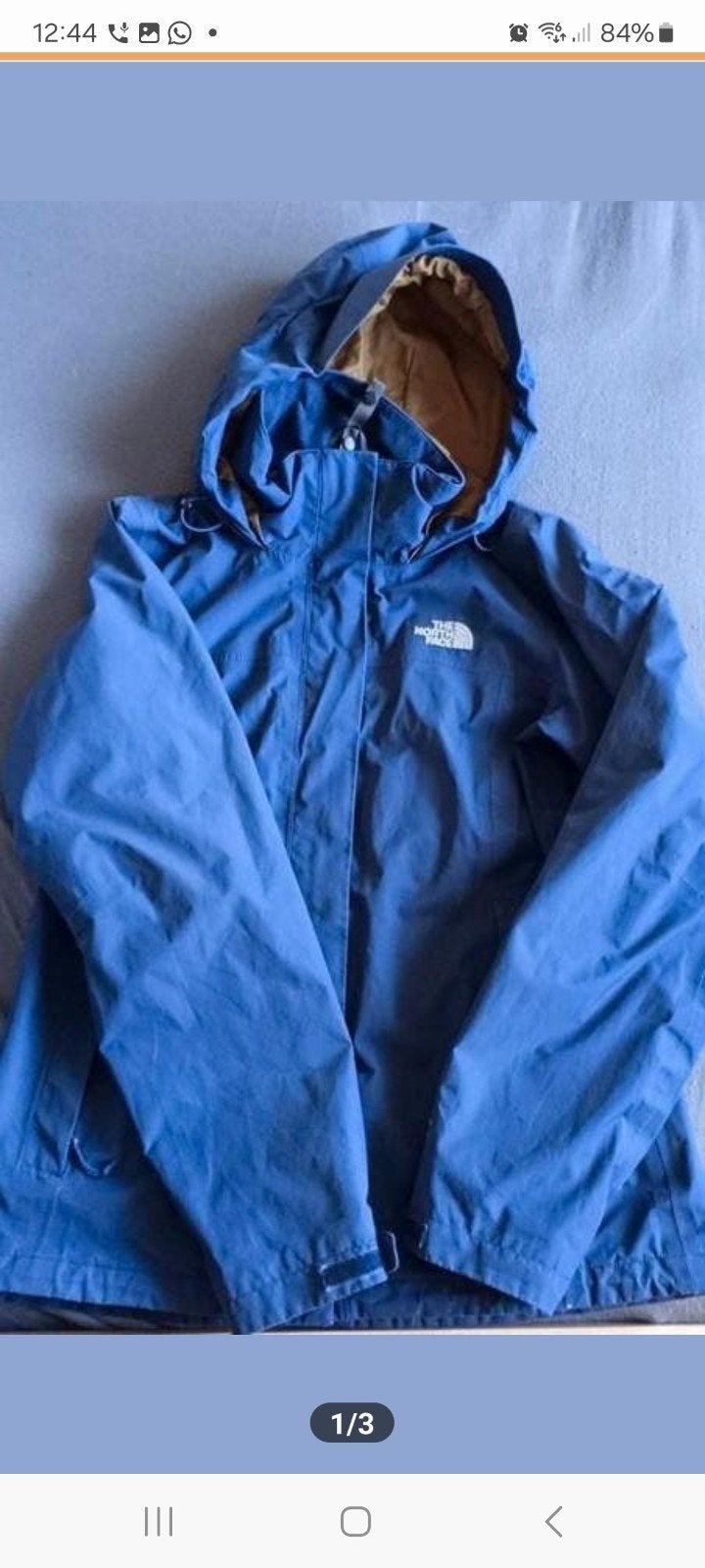 The North Face jas donkerblauw, Ophalen of Verzenden, Zo goed als nieuw, Regenjas