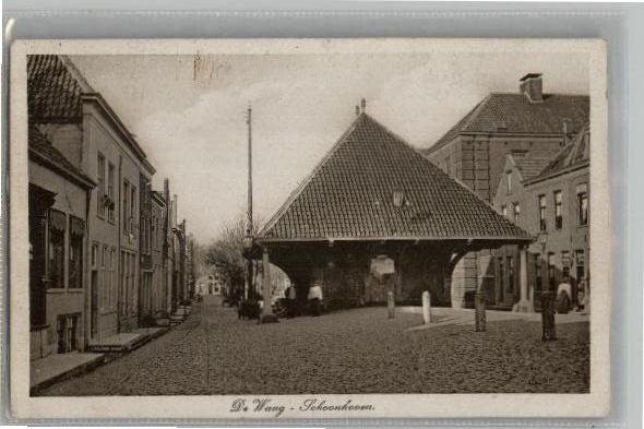 Schoonhoven de Waag st 1918 uitg J. de Gruijter