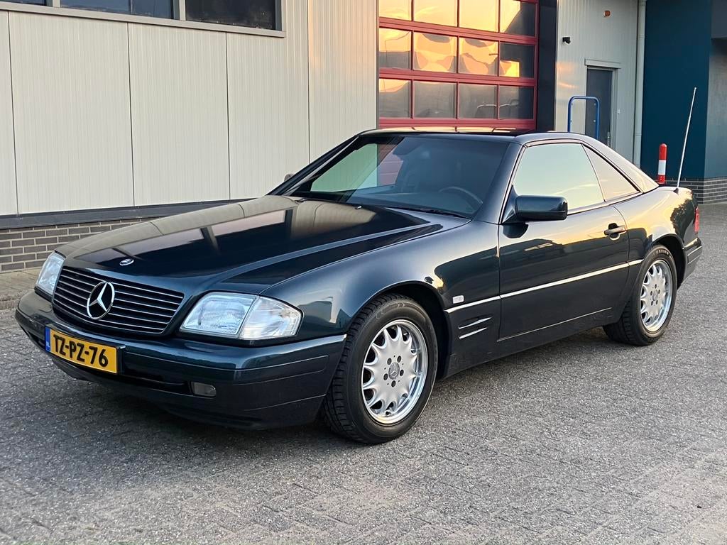 Mercedes-Benz SL 3.2 Sl320 Cabrio Hardtop 6-Cil NAP, Auto's, Automaat, 1575 kg, Cabriolet, Blauw