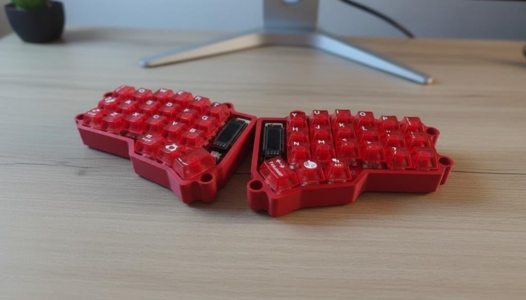 Keyboard Corne, Ophalen, Ergonomisch, Zo goed als nieuw, Qwerty
