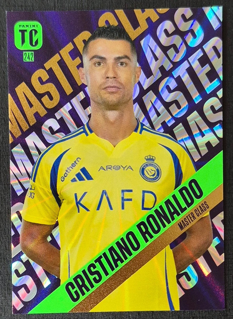 Panini Master Class Cristiano Ronaldo - Al-Nassr, 2024/2025, Ophalen of Verzenden, Zo goed als nieuw, Buitenlandse clubs, Poster, Plaatje of Sticker